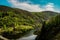 Lust nature in Edersee reservoir in Hessen, Germany