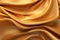 Lustrous Gold fabric satin background. Generate Ai