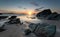 Lusty Glaze Beach at Newquay in Cornwall