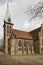 Luther church in Georgsmarienhuette, Evangelical Lutheran Church from 1877, neo-gothic style church in Germany