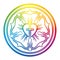 Luther Rose Rainbow Colors Gradient Symbol