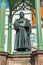 Luther Statue Colorful Market Square Rathuas Lutherstadt Wittenberg Germany