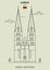 Lutheran St. Mary`s church in Lubeck, Germany. Landmark icon