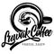 Luwak or Civet coffee logo.
