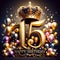 Luxe Golden 15th Birthday Celebration in Regal Style