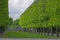 Luxemborg Garden gate line of trees