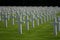 Luxembourg American Cemetery & Memorial gravestone crosses