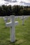 Luxembourg American Cemetery & Memorial gravestone crosses