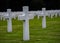 Luxembourg American Cemetery & Memorial gravestone crosses