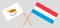 Luxembourg and Cyprus. The Luxembourgish and Cypriot flags. Official proportion. Correct colors. Vector
