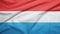 Luxembourg flag with fabric texture