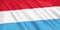 Luxembourg flag waving with the wind.