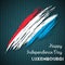Luxembourg Independence Day Patriotic Design.