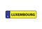 Luxembourg license plate car motor vehicle