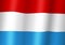 luxembourg national flag 3d illustration close up view