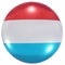 Luxembourg national flag button