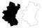 Luxembourg Province Kingdom of Belgium, Provinces of Belgium, Walloon Region map vector illustration, scribble sketch Belgian