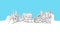 Luxembourg Skyline Panorama Vector Sketch