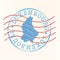 Luxembourg Stamp Postal. Map Silhouette Seal. Passport Round Design. Vector Icon. Design Retro Travel.