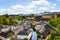 Luxemburg city view with houses on Alzette rive