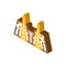 luxor egypt city isometric icon vector illustration