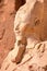 LUXOR, EGYPT: Osiris statue at Hatshepsut temple