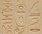 Luxor temple Hieroglyphic