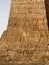 Luxor temple hieroglyphs