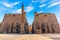 Luxor Temple main entrance, first pylon with obelisk, Egypt