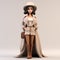 Luxurious 3d Model Of Brunette Woman In Trench Coat - Commission For Jeremiah Ketner