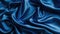 Luxurious abstract with a deep blue satin texture, embodying opulence and elegance, Ai Generated