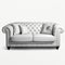 Luxurious, antique sofa on a white, isolated background. Old, palace furniture.