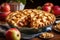 Luxurious Apple pie with Golden Lattice