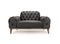 Luxurious black armchair