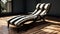 Luxurious Black And White Chaise Lounge For Unreal Engine 5
