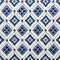 Luxurious Blue And White Diamond Pattern Tile Background