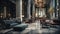 luxurious blurred commercial interiors