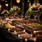 Luxurious Buffet Display: A Feast for the Senses