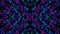 Luxurious caleidoscope blue purple flower line art pattern of indonesian culture traditional tenun batik ethnic