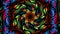 Luxurious caleidoscope colourful flower line art pattern of indonesian culture traditional tenun batik ethnic