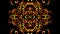 luxurious caleidoscope colourful golden gold flowers line art pattern of indonesian culture traditional tenun batik ethnic