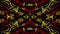 Luxurious caleidoscope colourful golden red flower line art pattern of indonesian culture traditional tenun batik ethnic