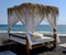 Luxurious Canopy Bed on Beach