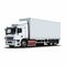 Luxurious Cargo Truck Delivery On White Background