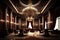 luxurious casino with crystal chandeliers and velvet drapes, for a luxurious atmosphere