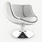 luxurious chair on white background