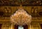 Luxurious chandelier at Napoleon III apartments, Louvre museum, Paris France