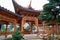 Luxurious Chinese classical garden garden scenery and ancient buildings