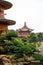 Luxurious Chinese classical garden garden scenery and ancient buildings