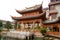 Luxurious Chinese classical garden garden scenery and ancient buildings